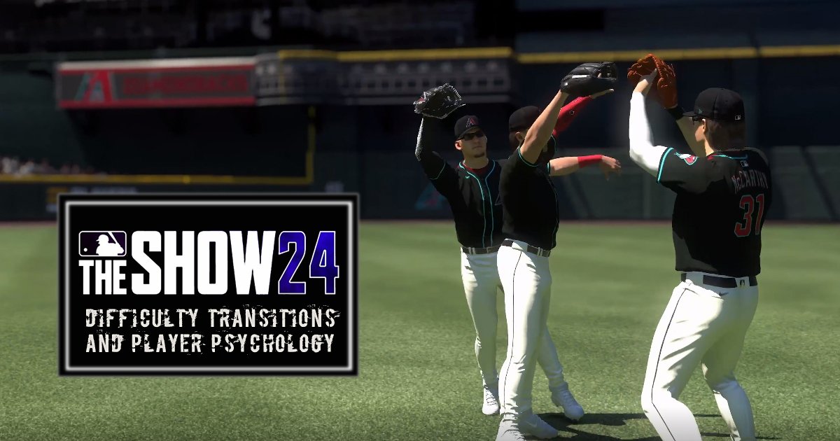 MLB The Show 24: Understanding Difficulty Transitions and Player Psychology
